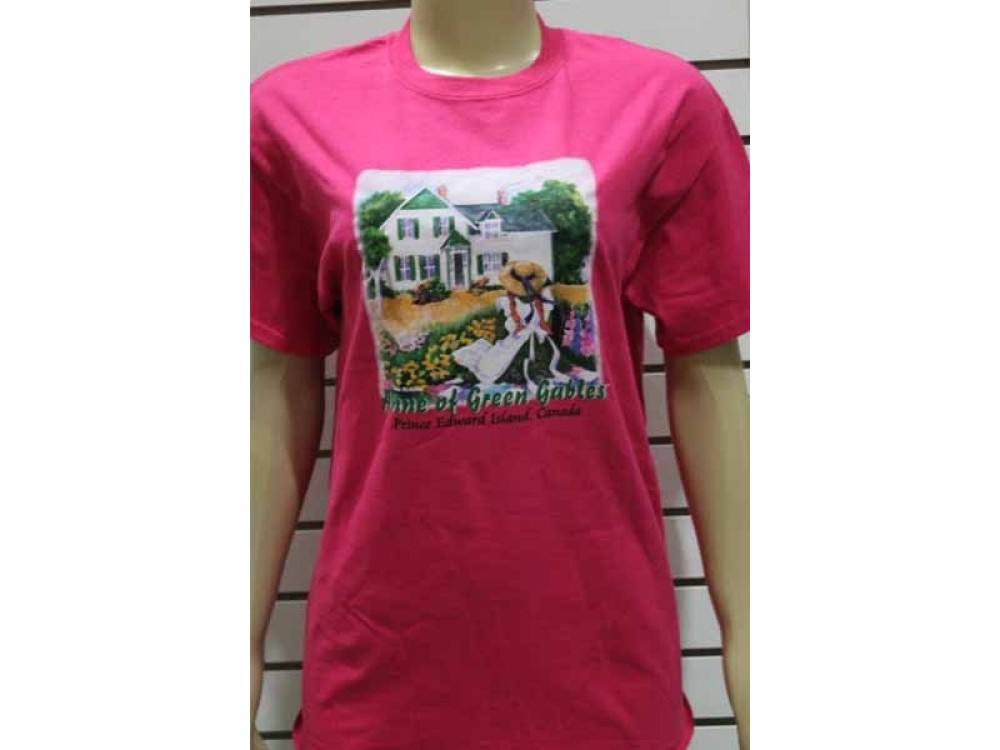 Anne on the Quilt T-Shirt Adult-XLG-Pink