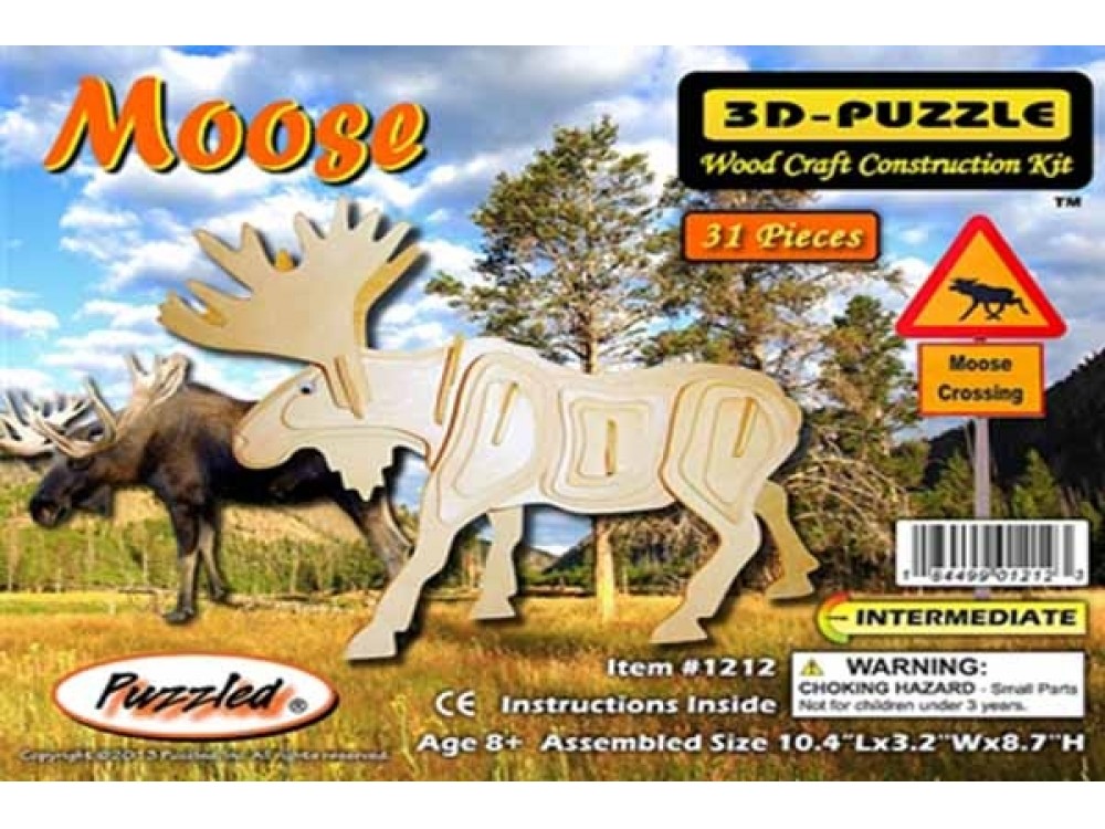 3-D Puzzle Moose