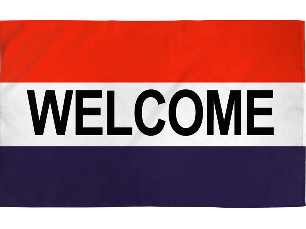 Flag 36x60 Welcome
