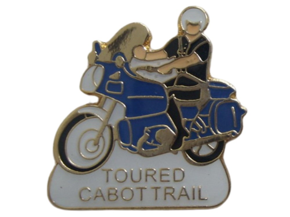 Toured Cabot Trail Goldwing Motorcycle Lapel Pin