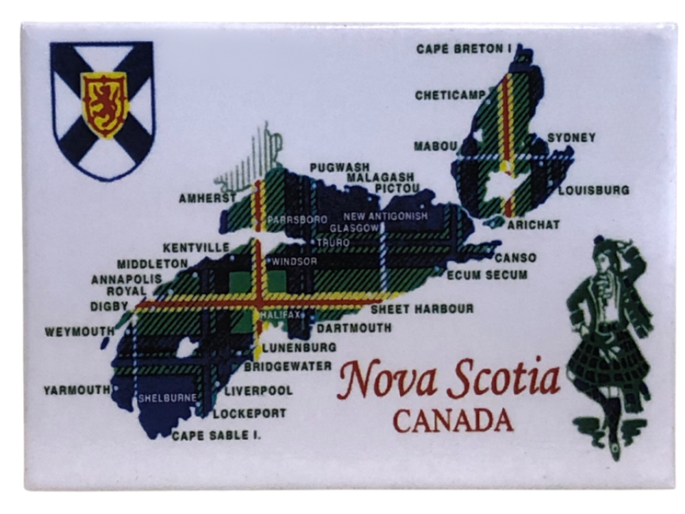 Magnet - Nova Scotia Tartan Map