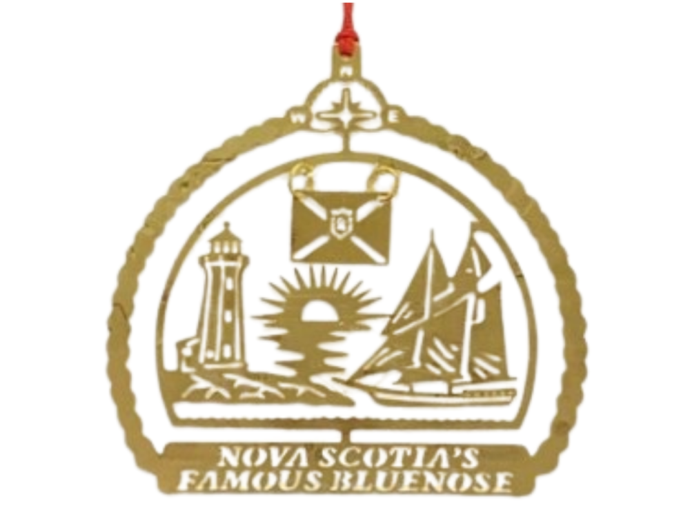 Gold Plated Bluenose Ornament