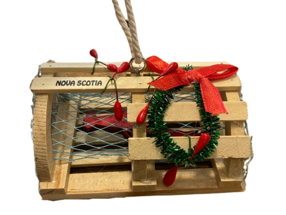 NS Lobster Trap Ornament