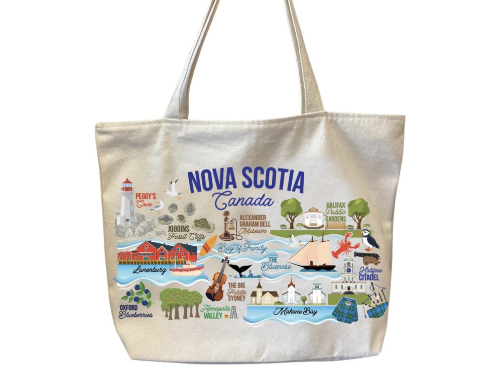 Nova Scotia Icons Collage Tote Bag