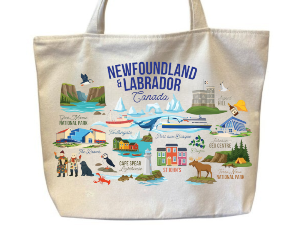 Newfoundland Collage Tote Bag