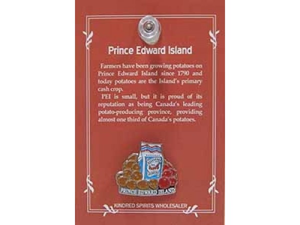 PEI Prince Edward Island Souvenir Pin Card# C75 