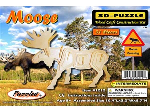 3-D Puzzle Moose