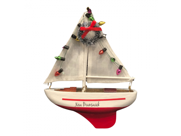 New Brunswick Sailboat Ornament