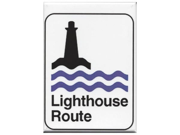 Lighthouse Route Sign Magnet