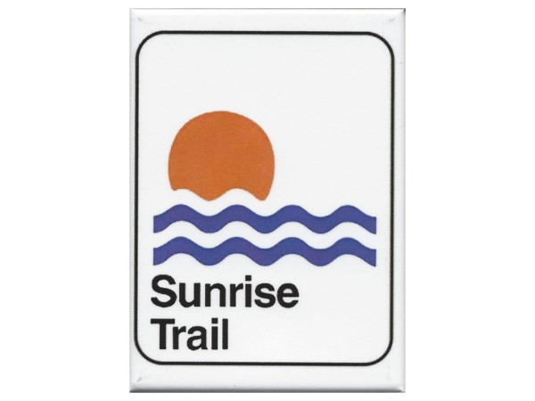 Sunrise Trail Route Sign Magnet