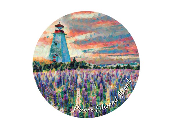PEI Lighthouse/Lupin Sticker
