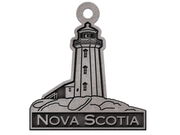 NS Lighthouse Metal Keychain