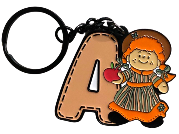 A is For Anne Metal Keychain