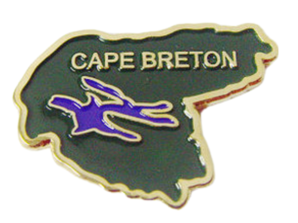 Cape Breton Map Lapel Pin