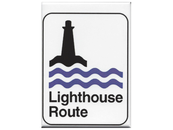 Lighthouse Route Sign Magnet