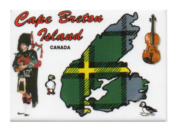 Cape Breton Tartan Map Magnet