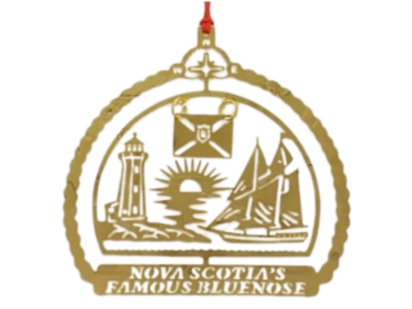 Gold Plated Bluenose Ornament