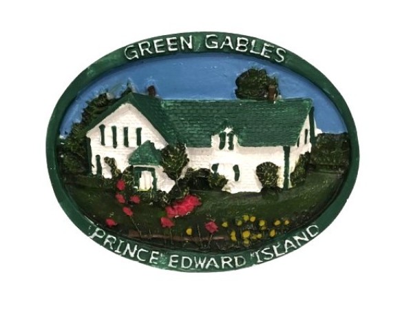 Green Gables House Poly Magnet