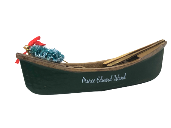 PEI Christmas Canoe Ornament