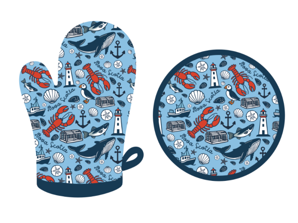 Nova Scotia Pot Holder/Mitt Set
