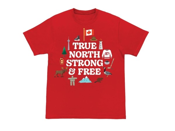 True North Strong & Free Tee