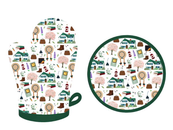 Anne Whimsical Mitt/Potholder Set