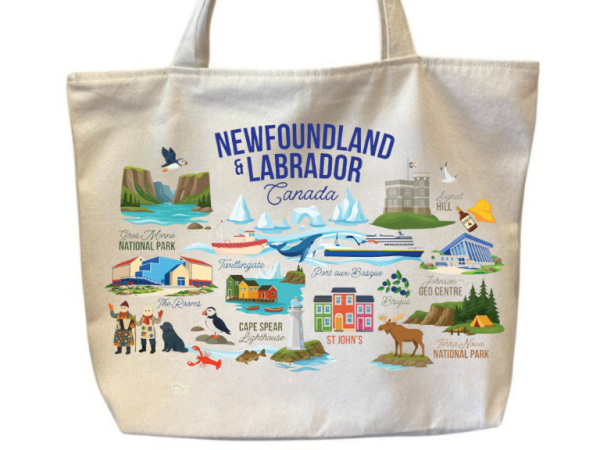 Newfoundland Collage Tote Bag